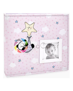 Álbum Ical BeBê Tecido 10x15 200 fotos 817 Ferragem