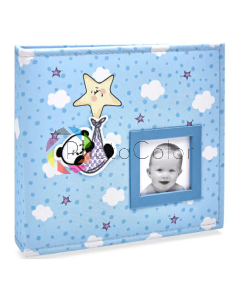 Álbum Ical BeBê Tecido 10x15 200 fotos 818 Ferragem