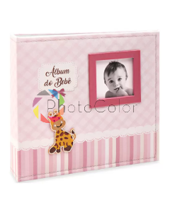 Álbum Ical BeBê Tecido 10x15 200 fotos 863 Ferragem