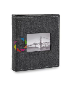 Álbum Ical Prestige 10x15 400 Fotos 480 Janela Folha Preta c/Ferragem
