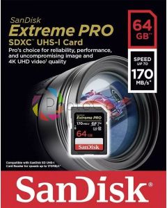 Extreme PRO sdxc 64gb 170mbs