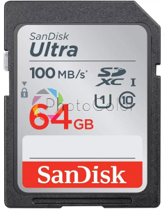 Cartão Memória Sandisk Ultra SDXC 64GB 100MB/s