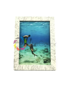 Porta Retrato VDA 15X21 019 Branco Rajado