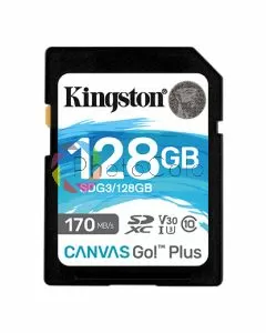Cartão Memória Kingston Canvas Go! Plus SDXC 128gb 170MB/s