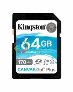 Cartão Memória Kingston Canvas Go! Plus SDXC 64gb 170MB/s