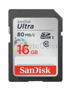 Cartão Memória Sandisk Ultra SDHC 16GB 80MB/s