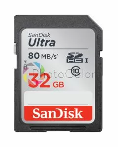 Cartão Memória Sandisk Ultra SDHC 32GB 80MB/s
