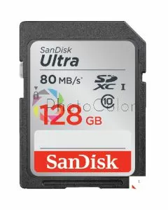 Cartão Memória Sandisk Ultra SDXC 128GB 80MB/s